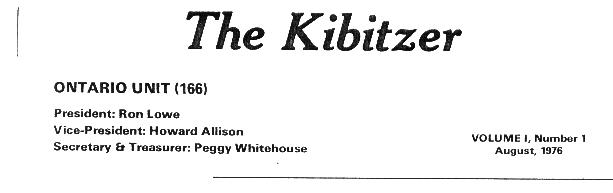 Reinstated Publication: The Kibitzer